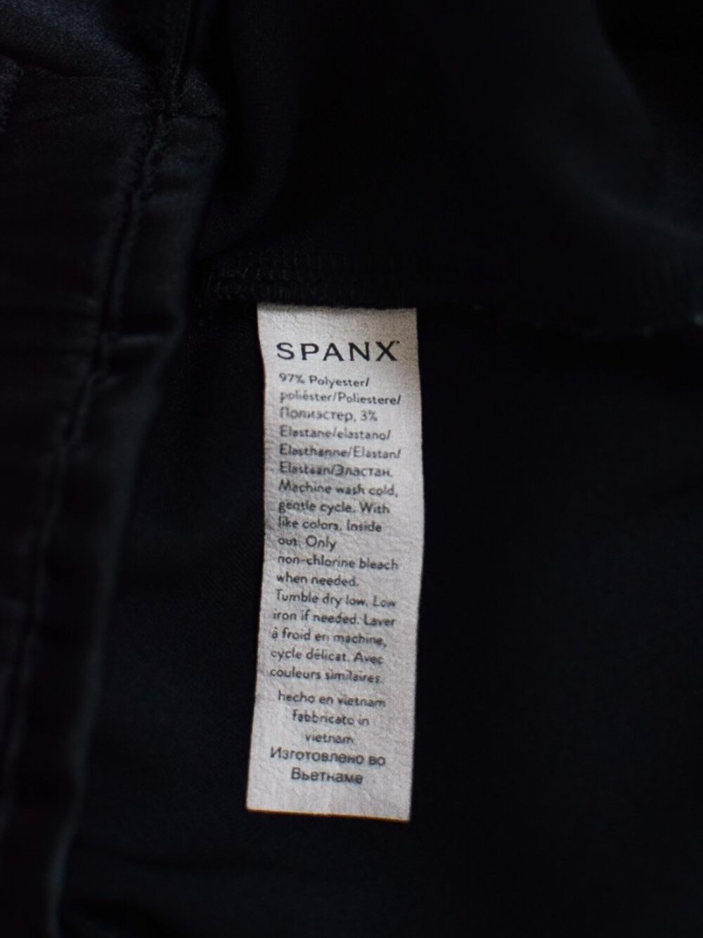 Spanx The Perfect Pant Satin Joggers Tapered High Rise Black Size XL Work Lounge - Picture 8 of 9